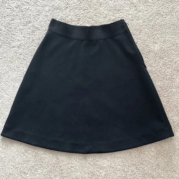 Crepe Flip Skirt(Dark Blue) - Picture 3 of 8